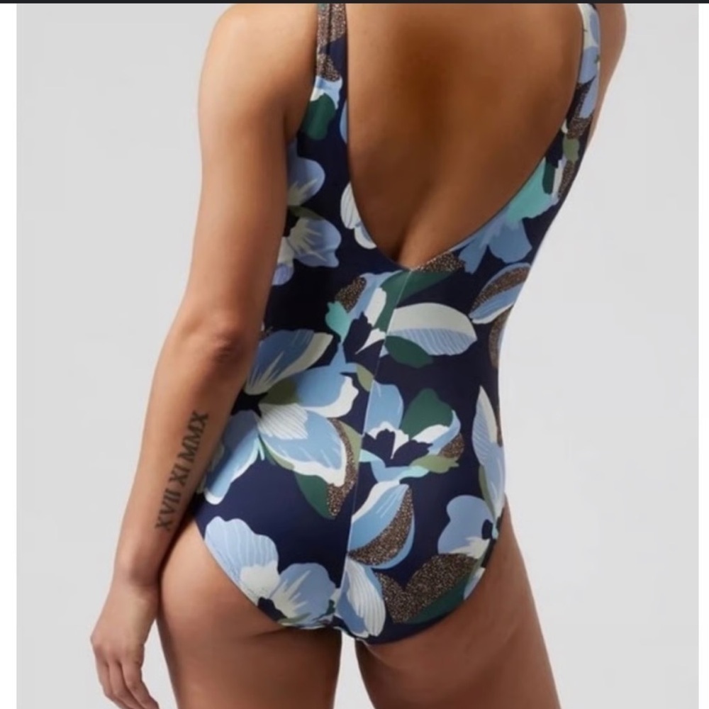 Athleta Seychelles One Piece Hero Bloom  Floral Swimsuit - Picture 2 of 5
